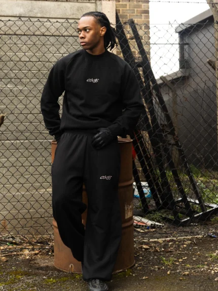OX16 Black Script Heavyweight Sweatset