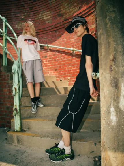 OX16 Motion Logo Tee & Curved Piping Shorts Set