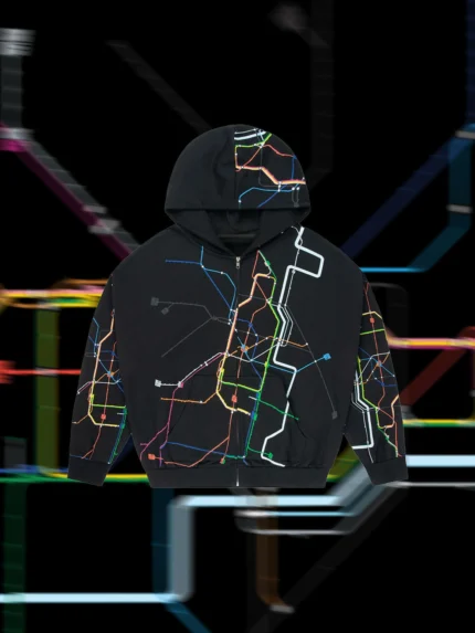 OX16 Subway Map Zip Hoodie